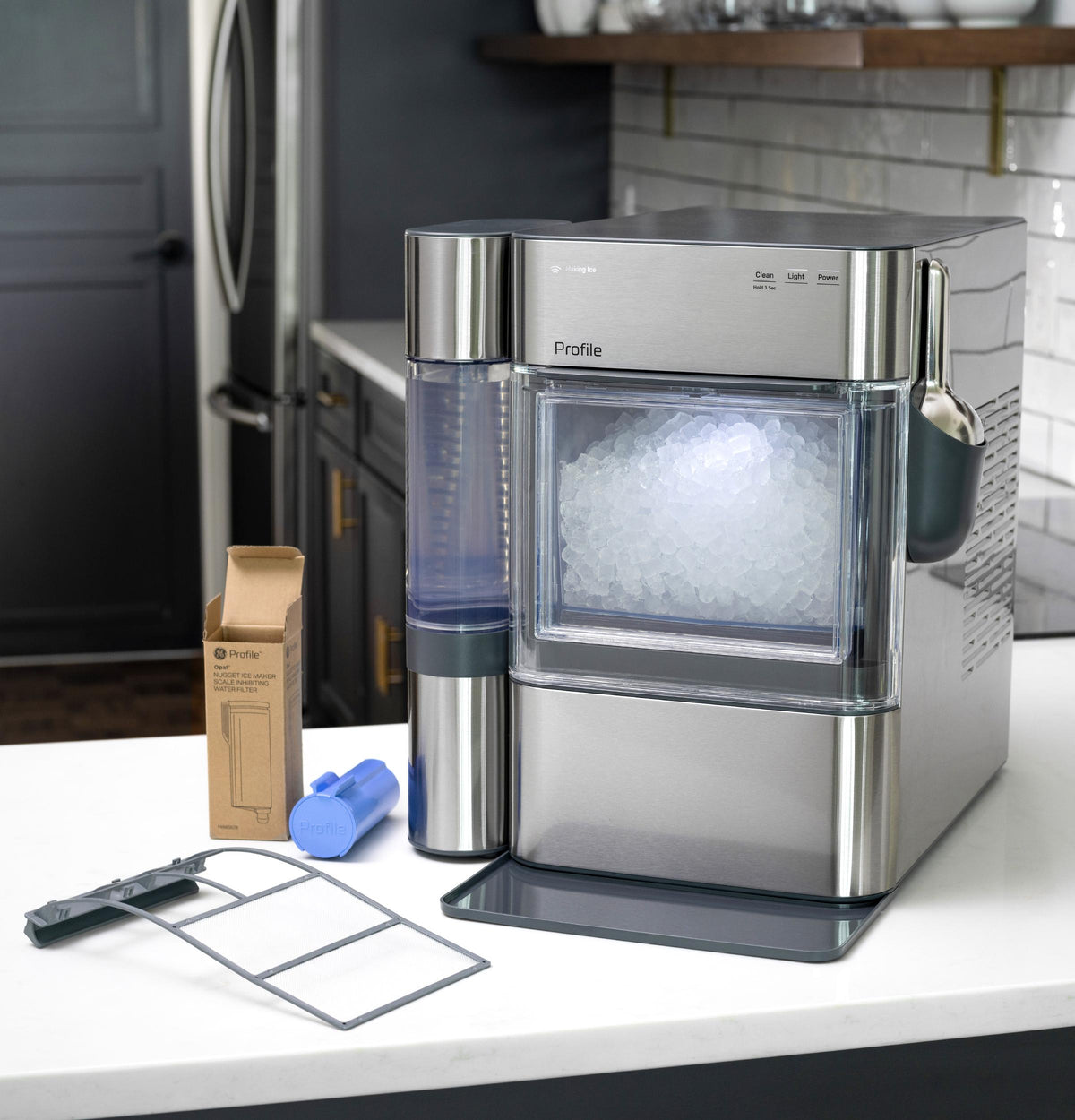 GE Profile Opal 2.0 Ultra Nugget Ice Maker with Side Tank