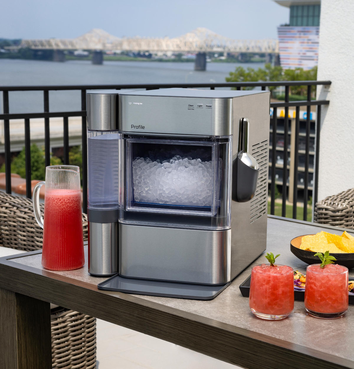 GE Profile Opal 2.0 Ultra Nugget Ice Maker with Side Tank